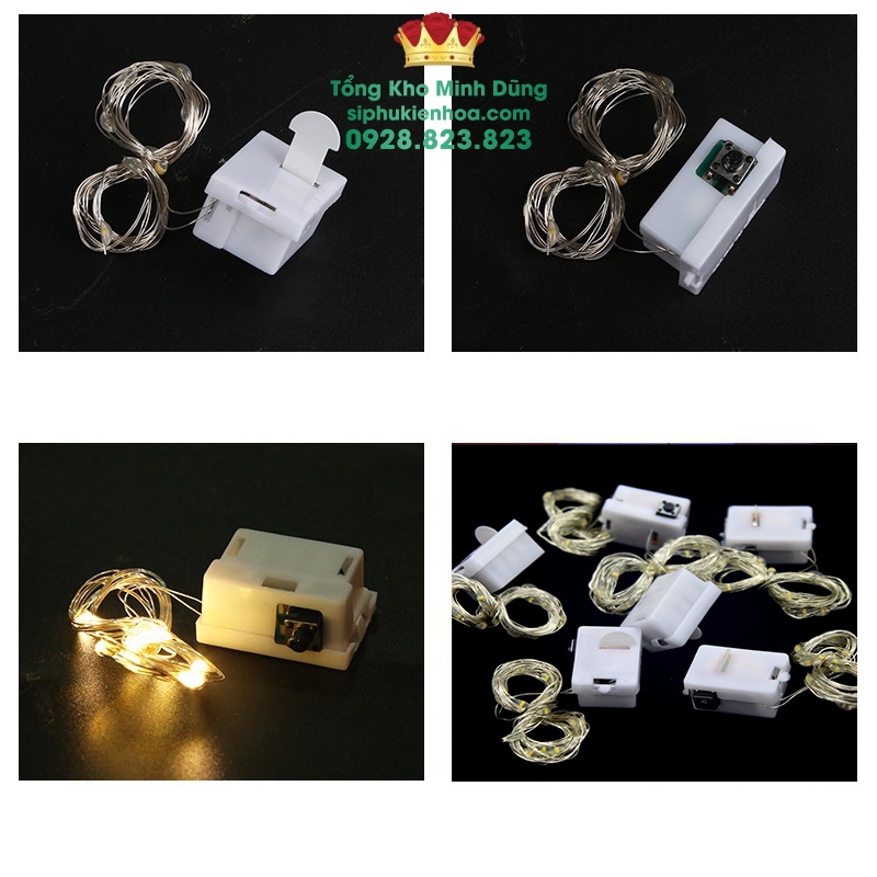 Set 10 Đèn Led Đom Đóm Cao Cấp (2 Mét) - Sỉ Phụ Kiện Hoa Set 10 Đèn Led Đom Đóm Cao Cấp (2 Mét) - Ảnh 3