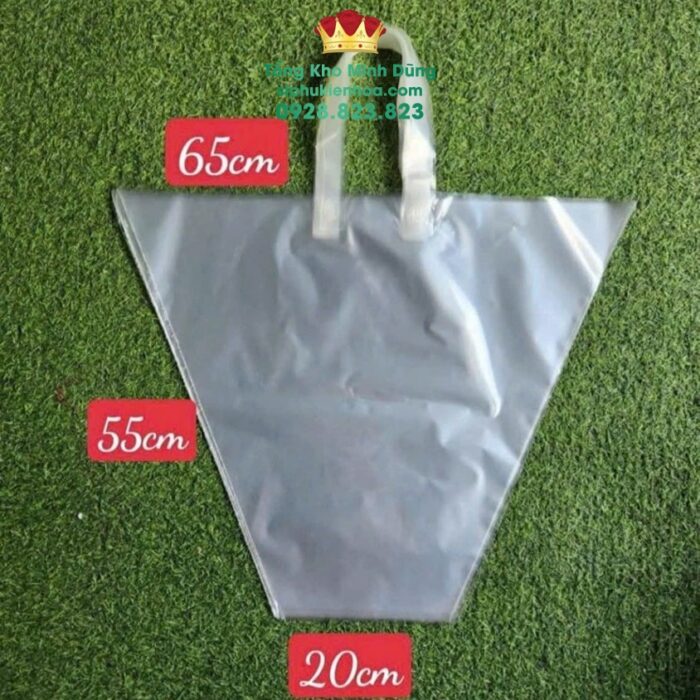 Túi Nhựa Trong Đựng Hoa Không Đáy Cao Cấp (Set 10 Cái)