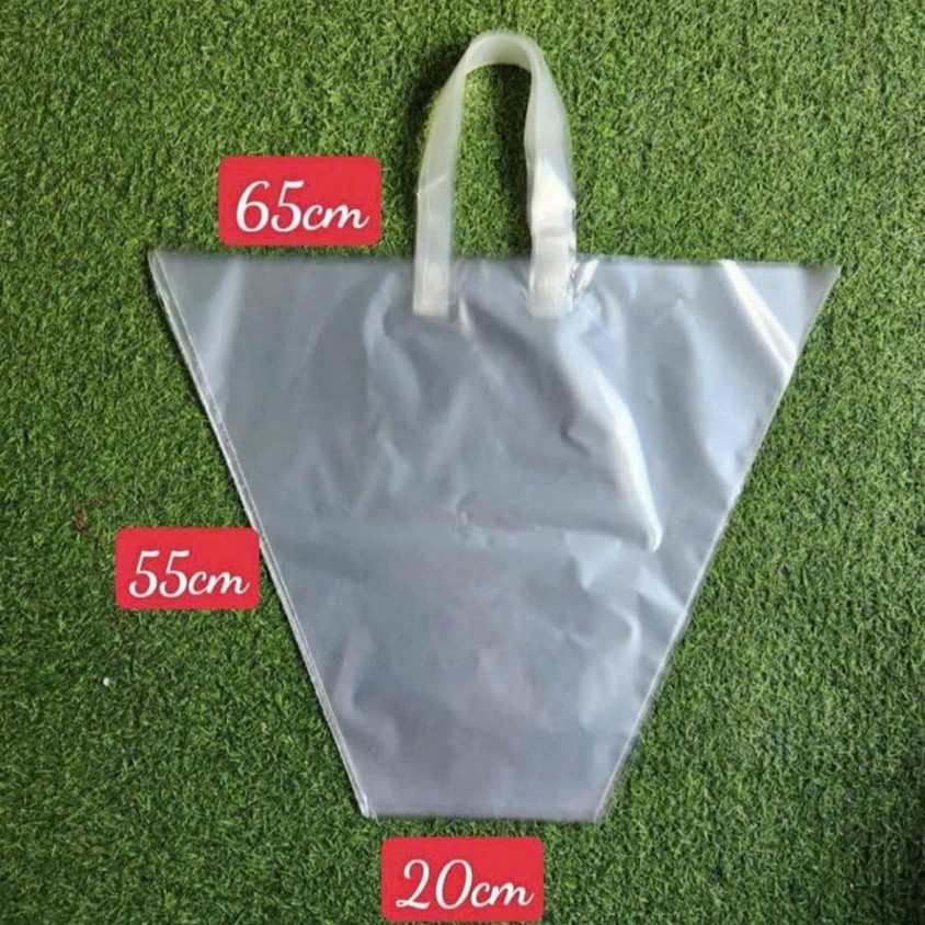 Túi Nhựa Trong Đựng Hoa Không Đáy Cao Cấp (Set 10 Cái)