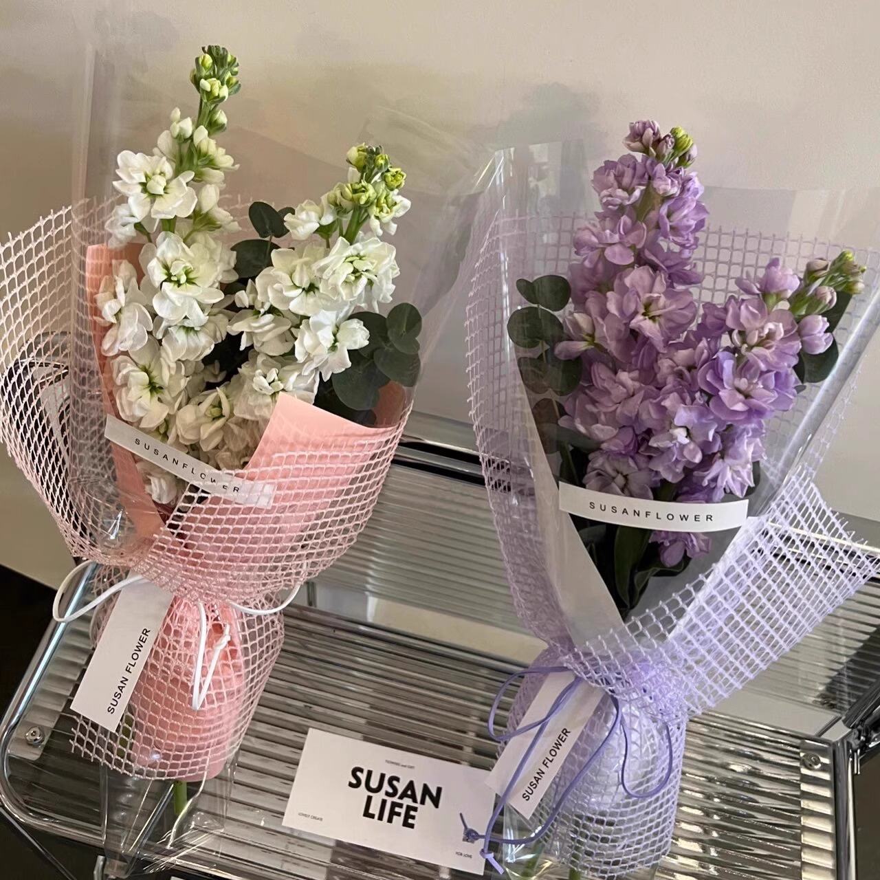 Lưới Ô Vuông Gói Hoa Cao Cấp - Sỉ Phụ Kiện Hoa Lưới Ô Vuông Gói Hoa Cao Cấp - Ảnh 2