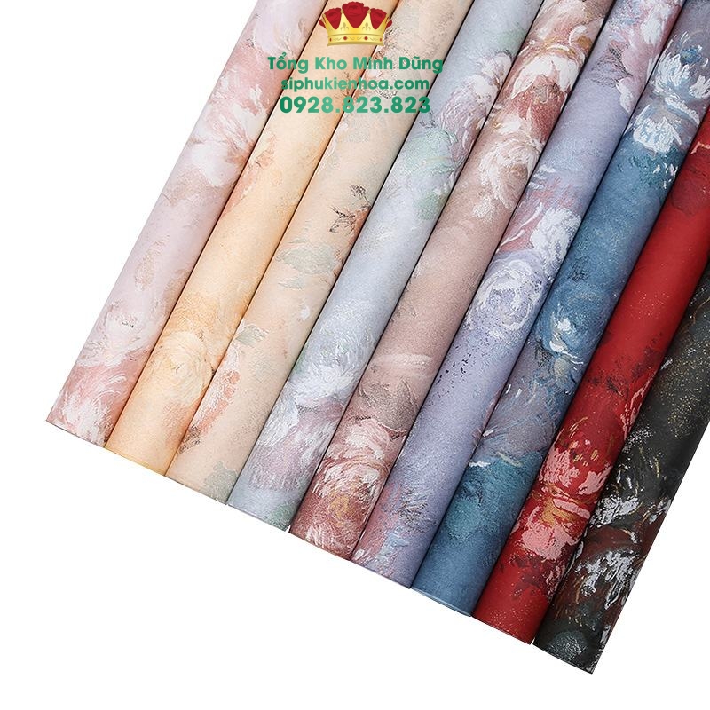 Giấy Gấm Hoa Mẫu Đơn Cao Cấp - Sỉ Phụ Kiện Hoa Giấy Gấm Hoa Mẫu Đơn Cao Cấp