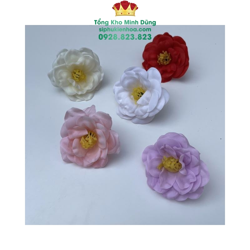 Đầu Bông Hồng Trà Chanel Cao Cấp (Hộp 36 Bông) - Sỉ Phụ Kiện Hoa Đầu Bông Hồng Trà Chanel Cao Cấp (Hộp 36 Bông) - Ảnh 2