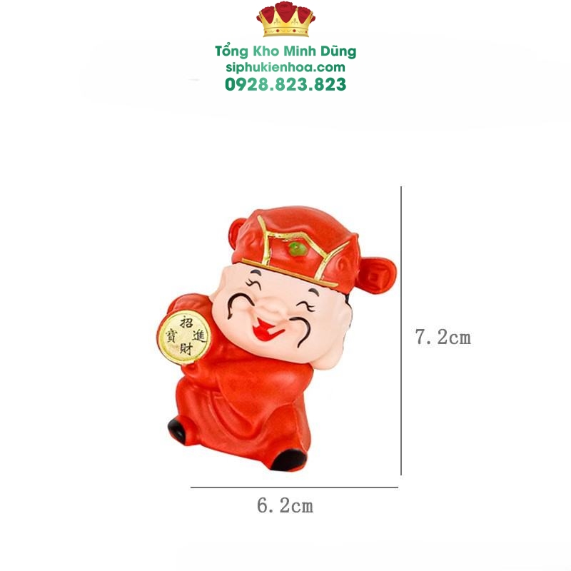 Set Thần Tài May Mắn 10 con - Sỉ Phụ Kiện Hoa Set Thần Tài May Mắn 10 con