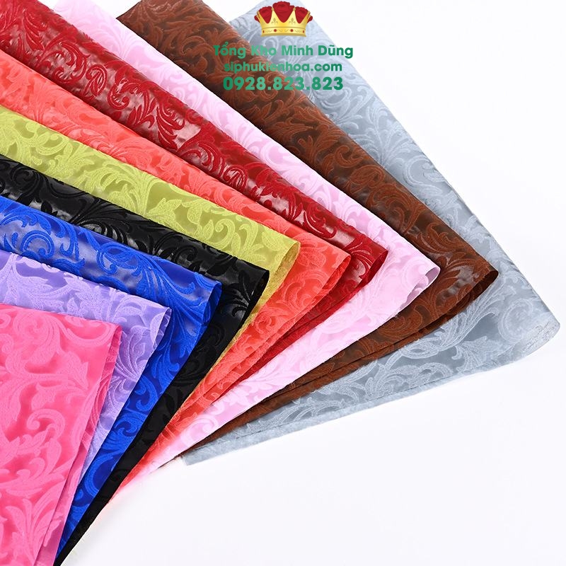 Giấy Gấm Hoạ Tiết Cao Cấp - Sỉ Phụ Kiện Hoa Giấy Gấm Hoạ Tiết Cao Cấp - Ảnh 2