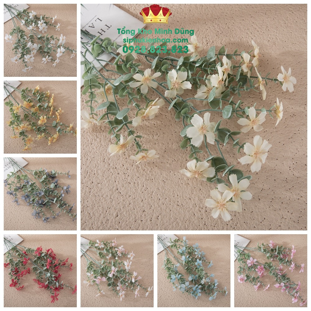 Cành Táo Hoa Cao Cấp (1 Cành) - Sỉ Phụ Kiện Hoa Cành Táo Hoa Cao Cấp (1 Cành) - Ảnh 4