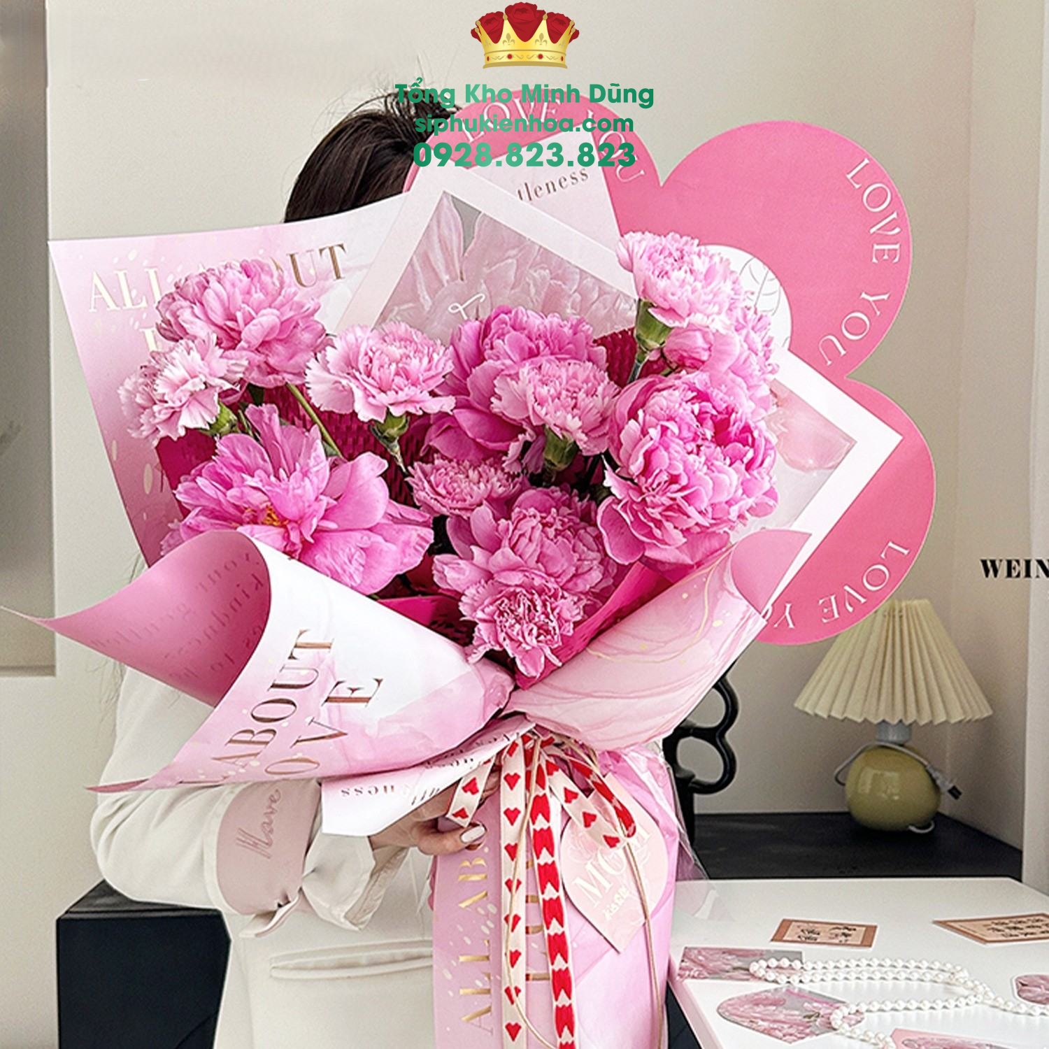 Giấy Mây Hồng Nhũ Gold Cao Cấp (Xấp 10 Tờ) - Sỉ Phụ Kiện Hoa Giấy Mây Hồng Nhũ Gold Cao Cấp (Xấp 10 Tờ) - Ảnh 2