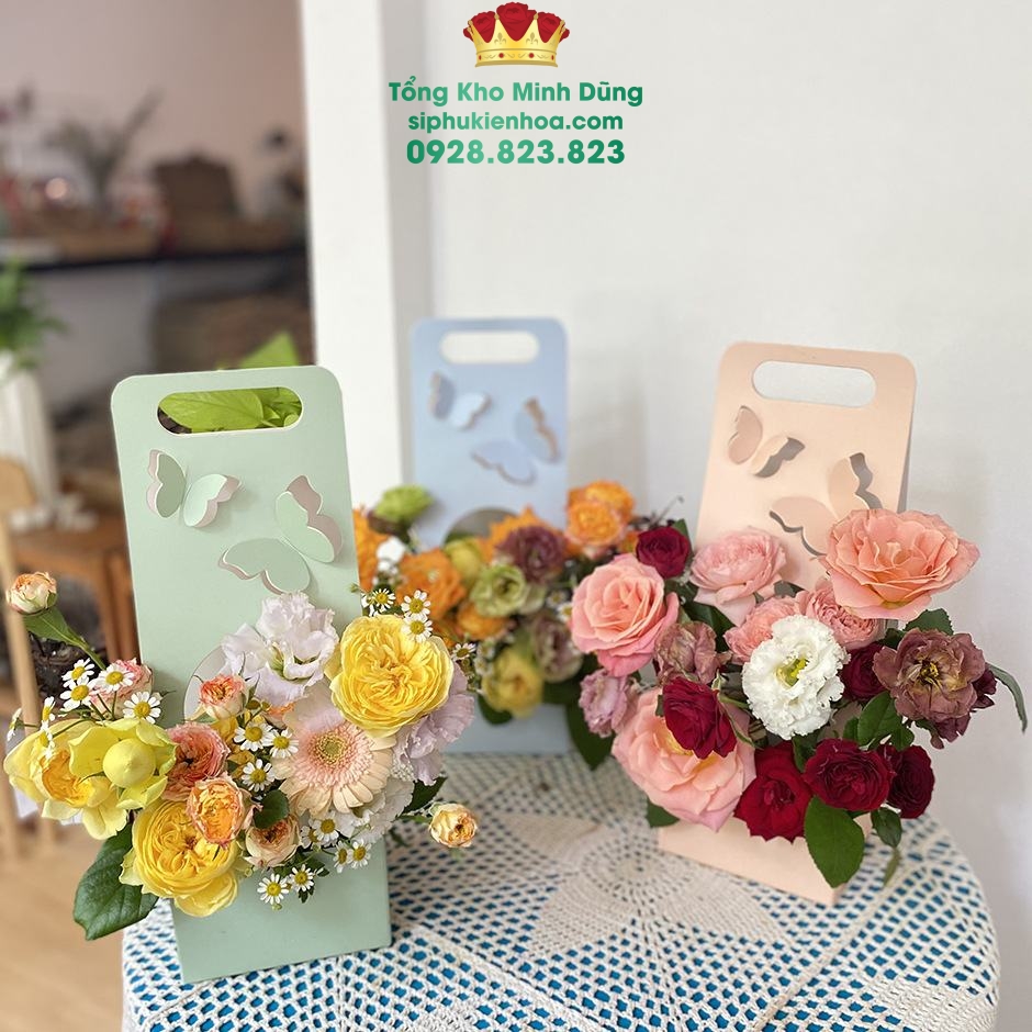 Túi Cắm Hoa Bướm Size Nhỏ Cao Cấp (Set 10 Cái) - Sỉ Phụ Kiện Hoa Túi Cắm Hoa Bướm Size Nhỏ Cao Cấp (Set 10 Cái) - Ảnh 3