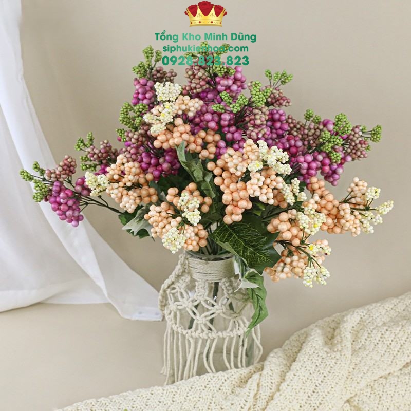 Chùm Bi Xốp Trang Trí Cao Cấp - Sỉ Phụ Kiện Hoa Chùm Bi Xốp Trang Trí Cao Cấp - Ảnh 3