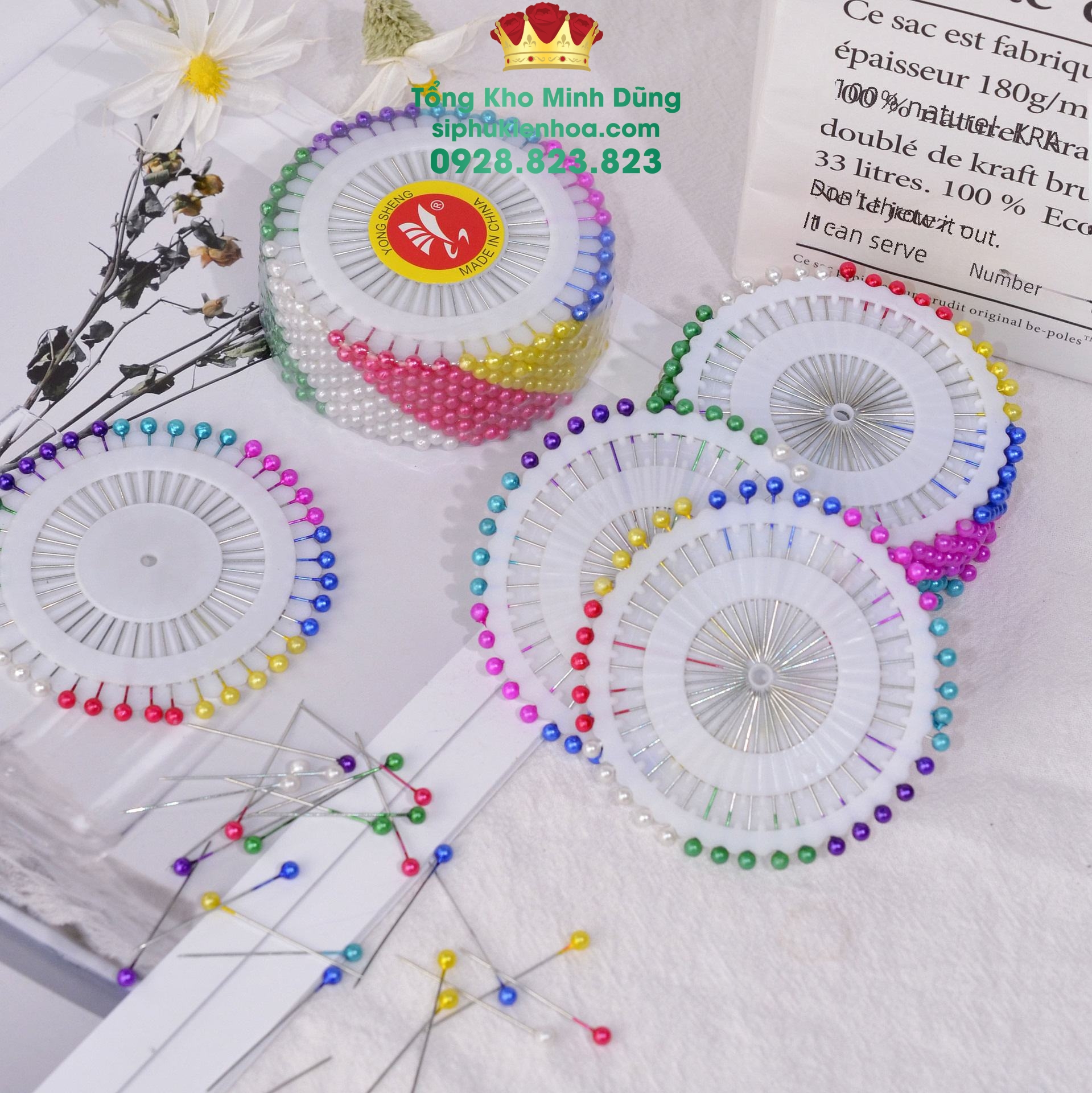 Kim Cúc Cố Định Vải Cao Cấp - Sỉ Phụ Kiện Hoa Kim Cúc Cố Định Vải Cao Cấp - Ảnh 3