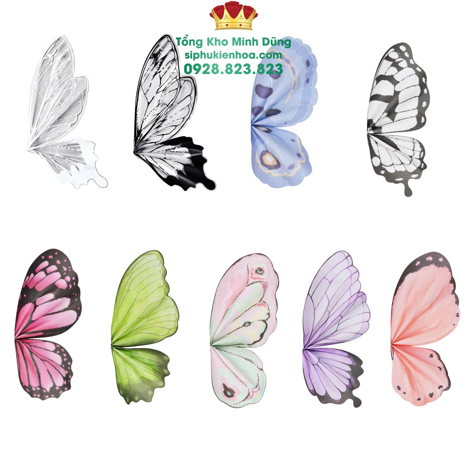 Giấy Bướm Hottrend Cao Cấp (Xấp 20 Tờ) - Sỉ Phụ Kiện Hoa Giấy Bướm Hottrend Cao Cấp (Xấp 20 Tờ)