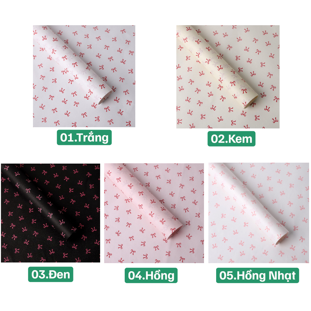Giấy Nến Nơ Cao Cấp - Sỉ Phụ Kiện Hoa Giấy Nến Nơ Cao Cấp - Ảnh 5