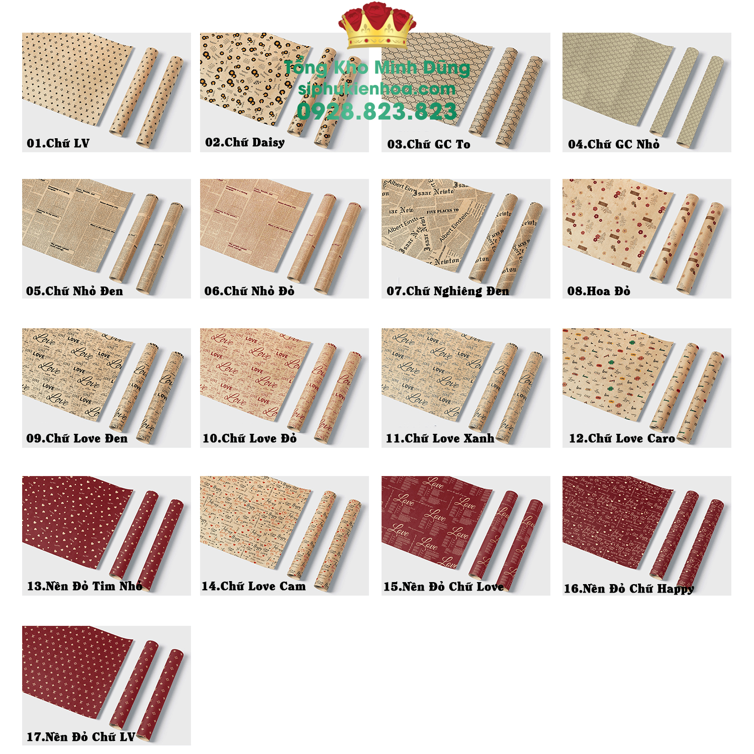 Giấy Báo Có Chữ Gói Hoa Cao Cấp - Sỉ Phụ Kiện Hoa Giấy Báo Có Chữ Gói Hoa Cao Cấp - Ảnh 5