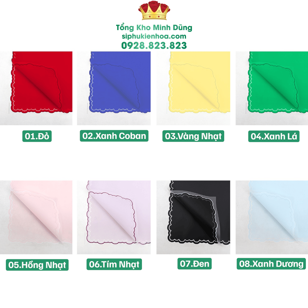 Giấy 1 Mặt Họa Tiết Ren Sóng Cao Cấp - Sỉ Phụ Kiện Hoa Giấy 1 Mặt Họa Tiết Ren Sóng Cao Cấp - Ảnh 4