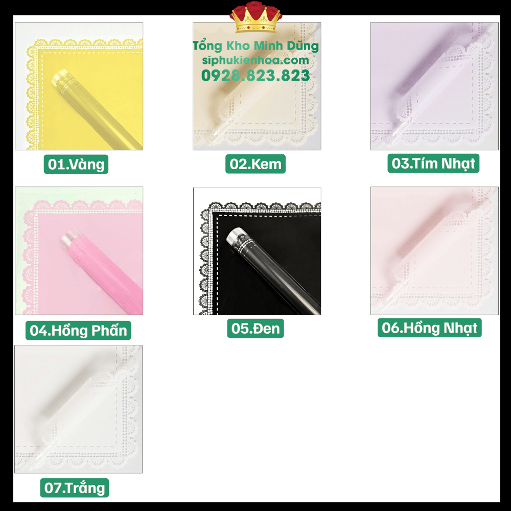 Giấy 1 Mặt Họa Tiết Ren Kính Cao Cấp - Sỉ Phụ Kiện Hoa Giấy 1 Mặt Họa Tiết Ren Kính Cao Cấp - Ảnh 4