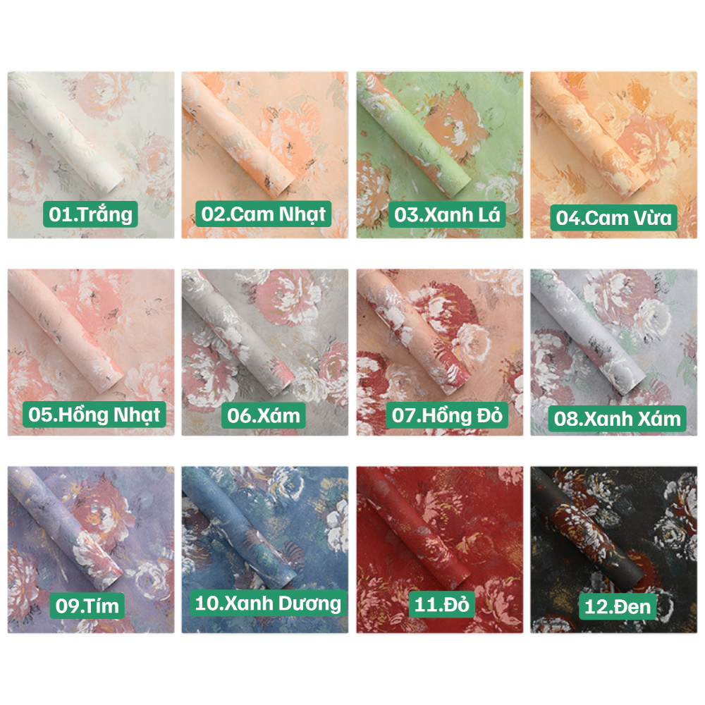 Giấy Gấm Hoa Mẫu Đơn Cao Cấp - Sỉ Phụ Kiện Hoa Giấy Gấm Hoa Mẫu Đơn Cao Cấp - Ảnh 4