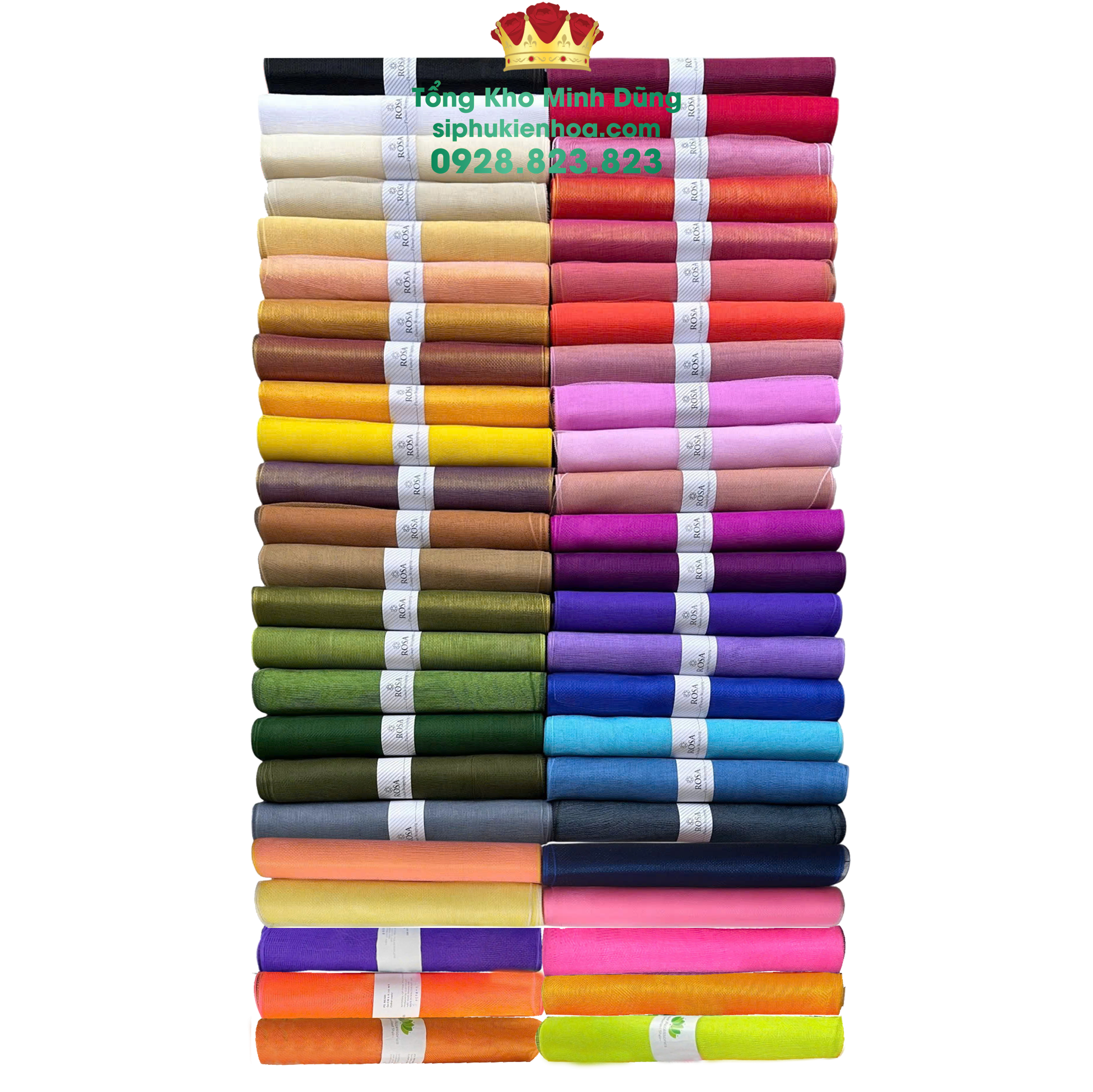 Cuộn Lưới Cứng Cao Cấp - Sỉ Phụ Kiện Hoa Cuộn Lưới Cứng Cao Cấp