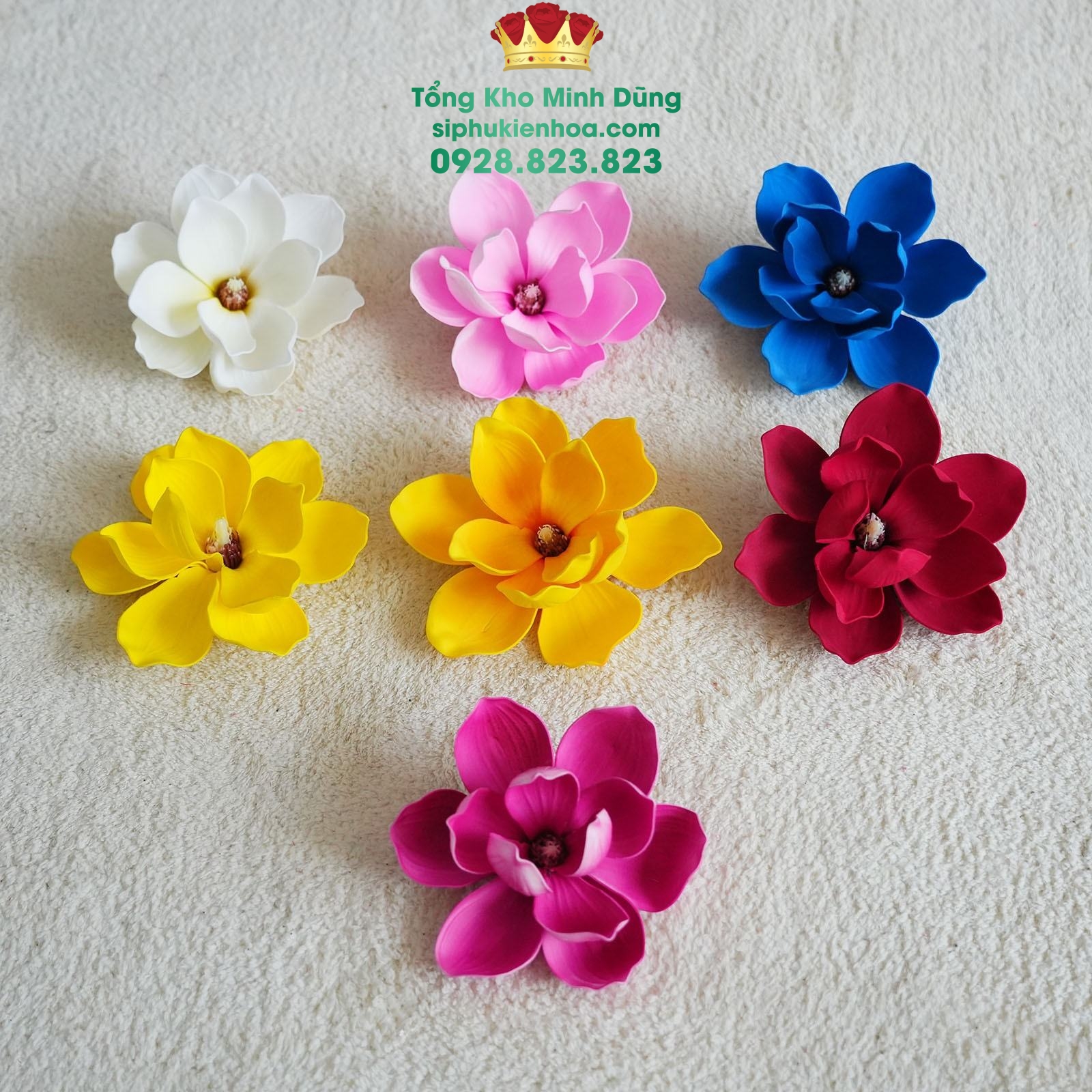 Đầu Bông Mộc Lan - Sỉ Phụ Kiện Hoa Đầu Bông Mộc Lan