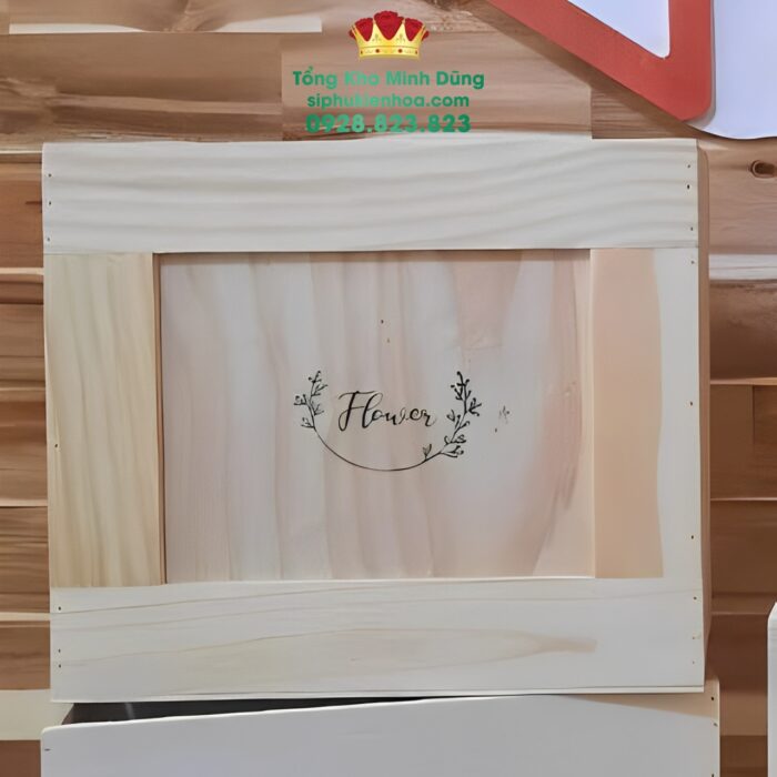 Chậu Gỗ Cắm Hoa Lớn Cao Cấp