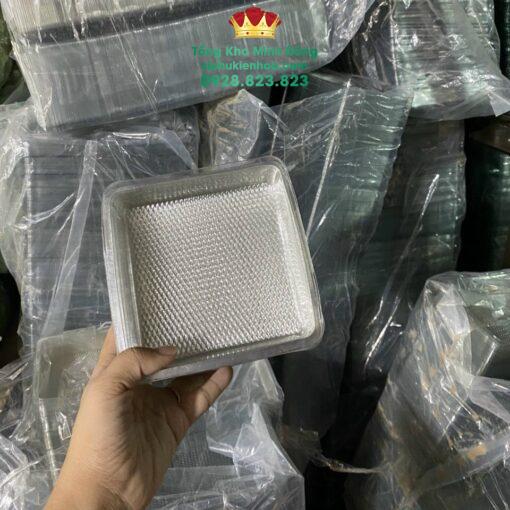 Khay Đựng Xốp Bằng Nhựa Cao Cấp (Set 100 Cái 2 Cục) - Ảnh 3