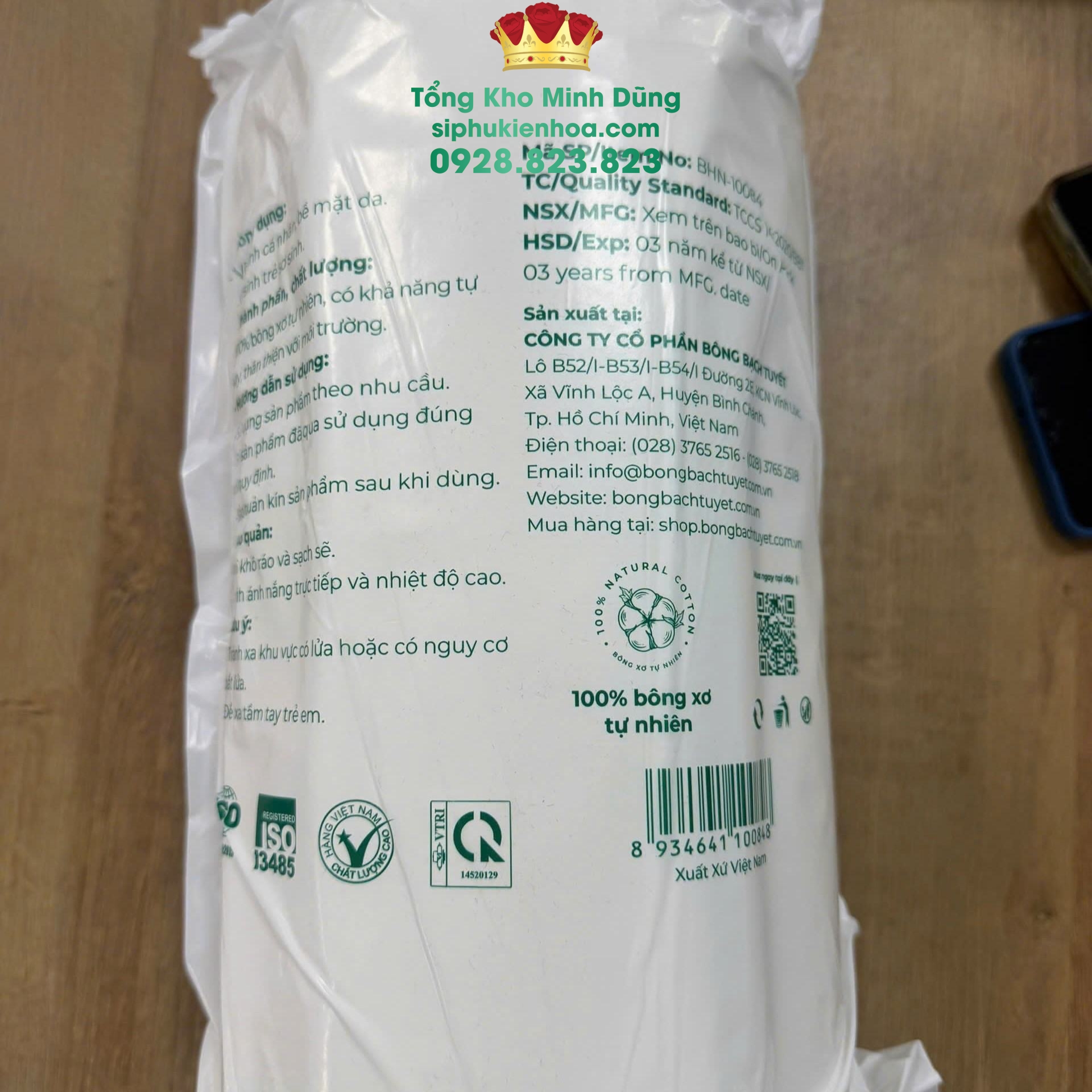 Cuộn Bông Gòn Bọc Gốc Hoa Cao Cấp 1Kg - Sỉ Phụ Kiện Hoa Cuộn Bông Gòn Bọc Gốc Hoa Cao Cấp 1Kg - Ảnh 4
