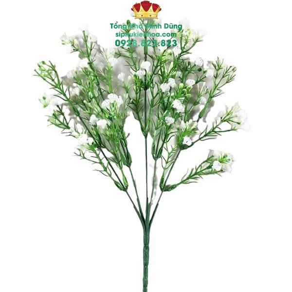 Cành Baby Điểm Cao Cấp (Cành 5 Nhánh) - Sỉ Phụ Kiện Hoa Cành Baby Điểm Cao Cấp (Cành 5 Nhánh) - Ảnh 3