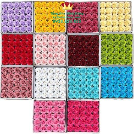 Đầu Bông 7L Cánh Tim Cao Cấp (Hộp 25Bông)