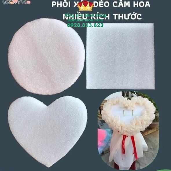 Xốp Dẻo Phôi Cắm Hoa Cao Cấp - Sỉ Phụ Kiện Hoa Xốp Dẻo Phôi Cắm Hoa Cao Cấp - Ảnh 2