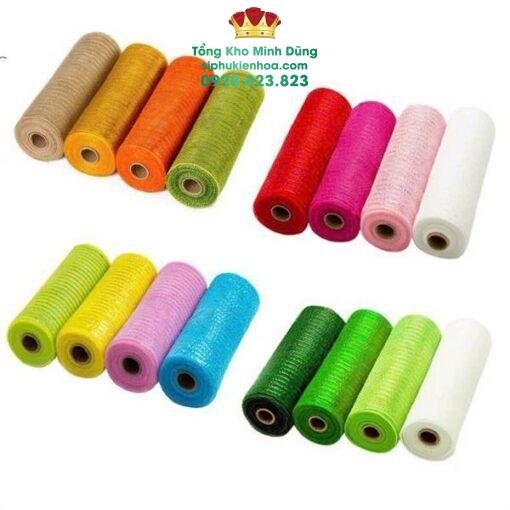 Cuộn Lưới Cứng Kim Tuyến Ngắn Cao Cấp (26Cm*10Yard) - Ảnh 2