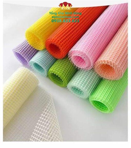 Lưới Ô Vuông Gói Hoa Cao Cấp - Ảnh 3