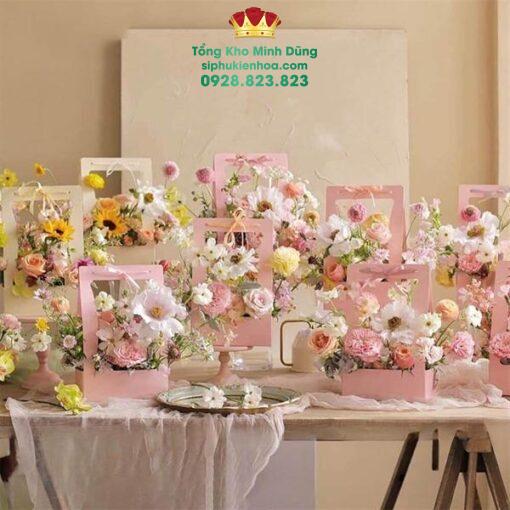 Giỏ Giấy Cắm Hoa Hình Chữ Nhật Cao Cấp(Set 10 Cái) - Ảnh 3