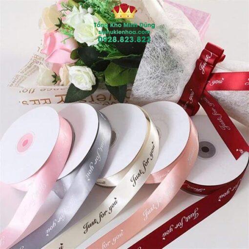 Ruy Băng Lụa Chữ 2,5Cm Just For You Cao Cấp - Ảnh 4