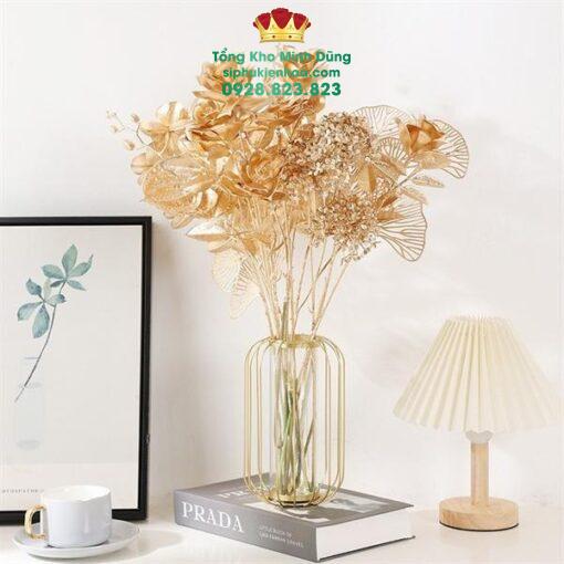 Tú Cầu Nhũ Vàng - Set 10 Cành - Ảnh 2