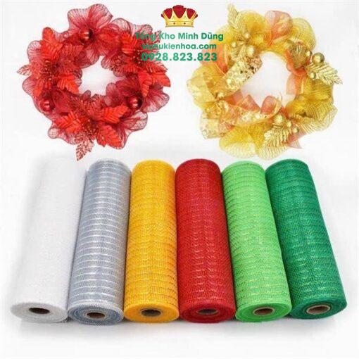Cuộn Lưới Cứng Kim Tuyến Ngắn Cao Cấp (26Cm*10Yard) - Ảnh 3