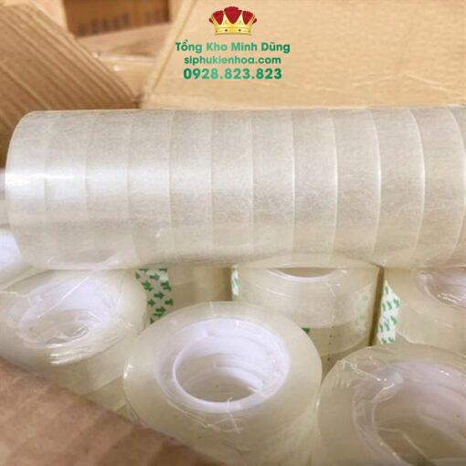 Băng Keo Nhỏ Cao Cấp - Trắng (Cây 10 Cuộn) - Ảnh 2