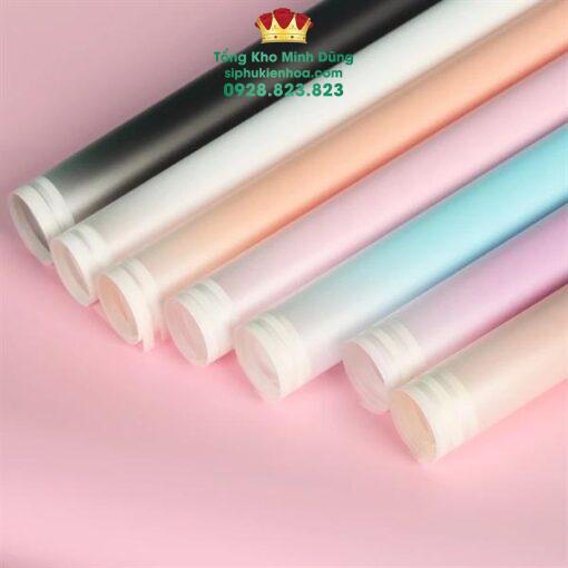 Giấy 1 Mặt Họa Tiết Viền Loang 2 Đầu Cao Cấp - Ảnh 3