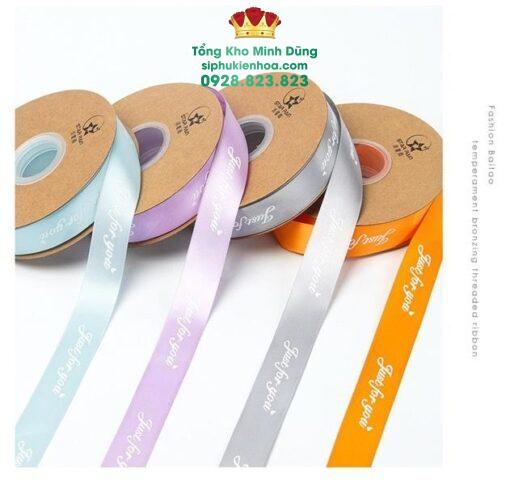 Ruy Băng Lụa Chữ 2,5Cm Just For You Cao Cấp - Ảnh 3