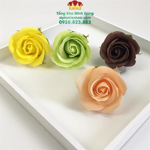 Đầu Bông Hoa Sáp 4 Lớp Cánh Tim Hàn Quốc Cao Cấp - Sỉ Phụ Kiện Hoa Đầu Bông Hoa Sáp 4 Lớp Cánh Tim Hàn Quốc Cao Cấp - Ảnh 2