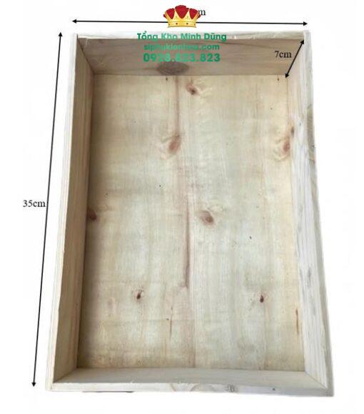 Khay Gỗ Viền Ren Đựng Quà (Set 10 cái) - Ảnh 2