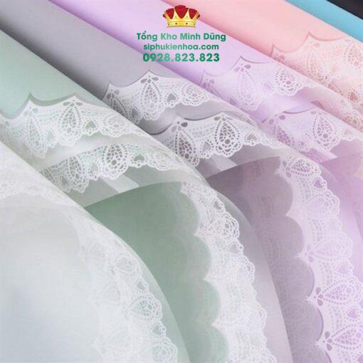 Giấy 1 Mặt Họa Tiết Viền Ren Cao Cấp - Ảnh 3