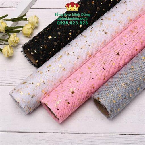 Cuộn Lưới Sao Gói Hoa Cao Cấp - Ảnh 4