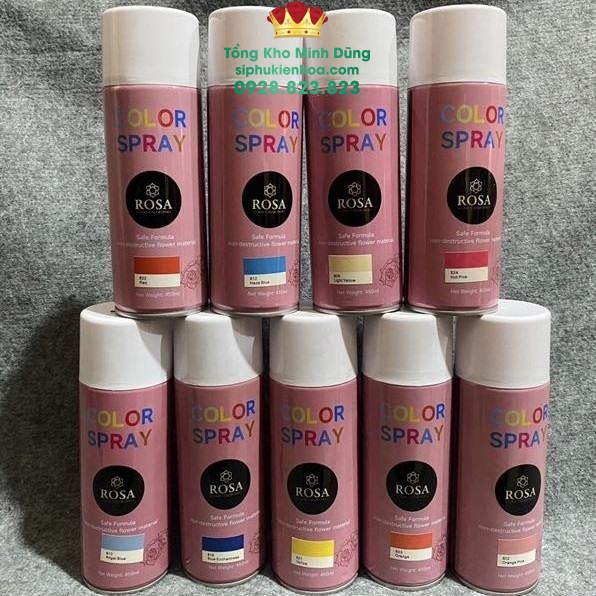 Sơn Xịt Màu Hoa Tươi - Hoa Sáp Cao Cấp - Sỉ Phụ Kiện Hoa Sơn Xịt Màu Hoa Tươi - Hoa Sáp Cao Cấp