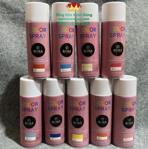 Sơn Xịt Màu Hoa Tươi - Hoa Sáp Cao Cấp