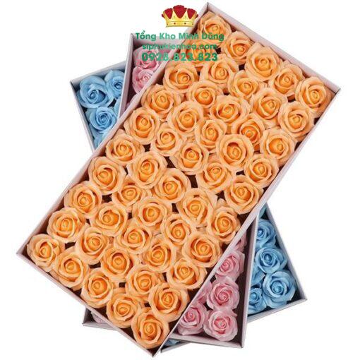 Đầu Bông Hoa Sáp 4 Lớp Cánh Tim Hàn Quốc Cao Cấp - Ảnh 3