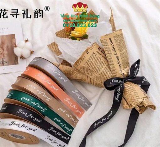 Ruy Băng Lụa Chữ 2,5Cm Just For You Cao Cấp - Ảnh 5