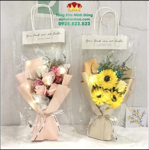 Túi Kiếng Đựng Hoa Cao Cấp (10 Cái)