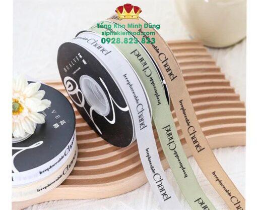 Ruy Băng Chữ Chanel Gân Cao Cấp - Ảnh 4