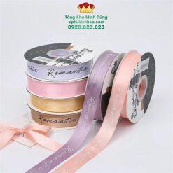 Ruy Băng Lụa Chữ Romantic Cao Cấp