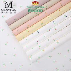 Giấy 1 Mặt Họa Tiết Tulip Cao Cấp