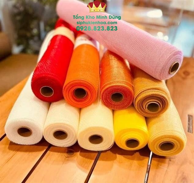 Cuộn Lưới Cứng Cao Cấp - Sỉ Phụ Kiện Hoa Cuộn Lưới Cứng Cao Cấp - Ảnh 3