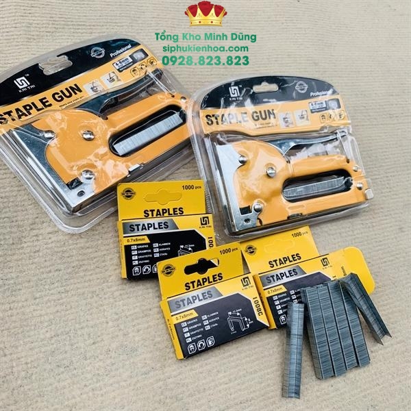 Súng Bắn Ghim Vàng Cao Cấp Staple Gun Cao Cấp - Sỉ Phụ Kiện Hoa Súng Bắn Ghim Vàng Cao Cấp Staple Gun Cao Cấp - Ảnh 2